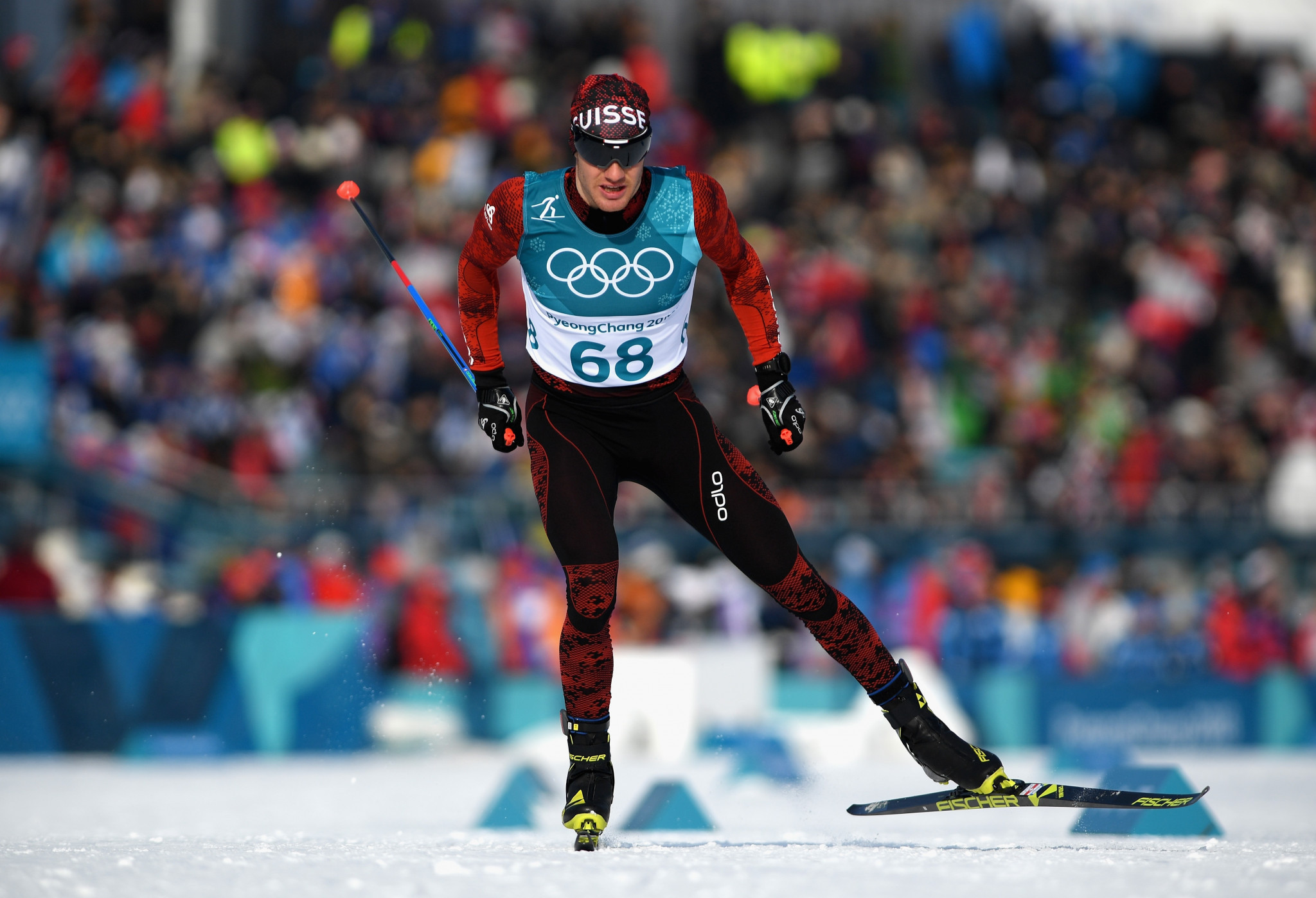 Swiss cross-country skier Dario Cologna successfully defended his 15 kilometres freestyle crown ©Getty Images