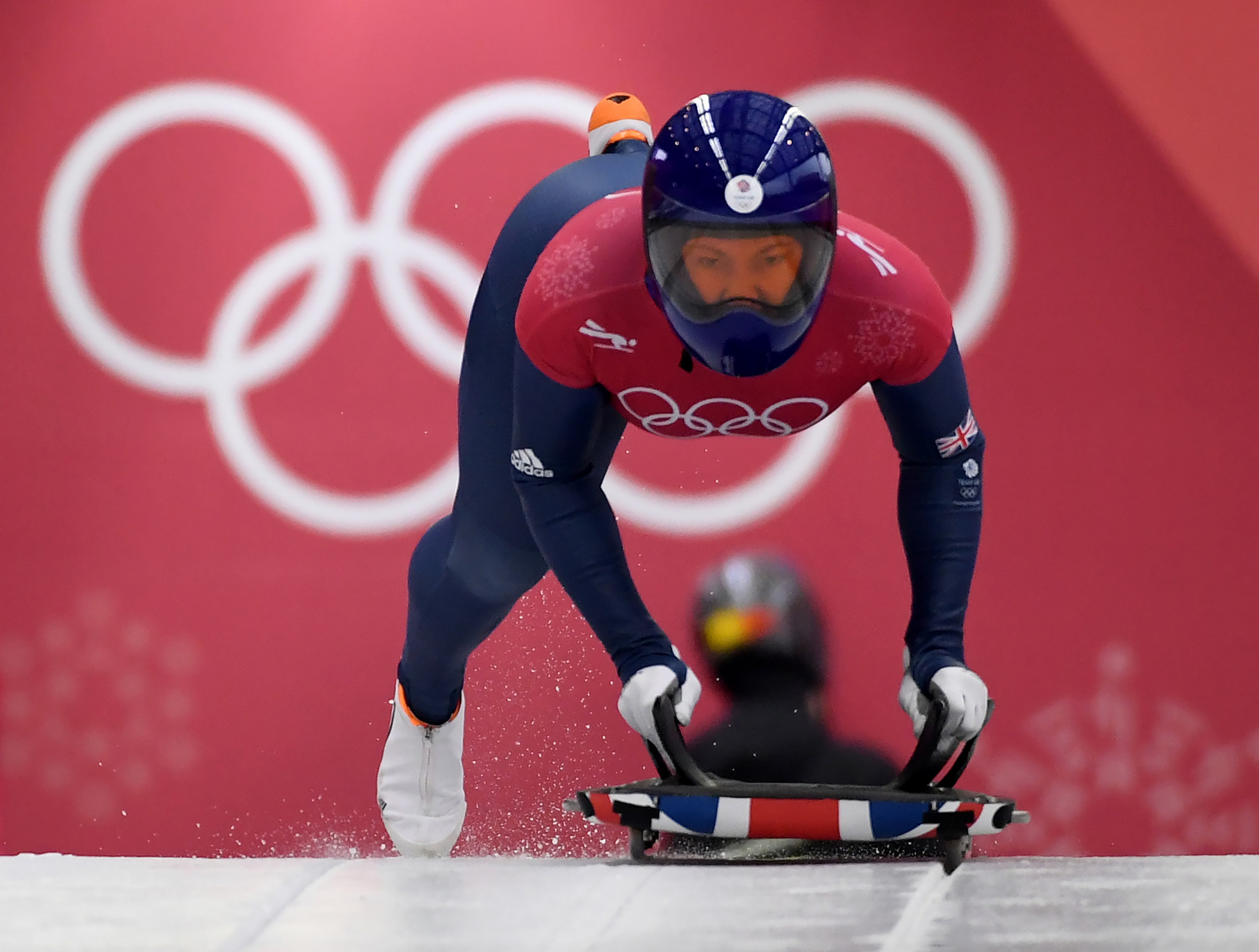 Britain's Lizzy Yarnold is among those to have threatened to snub members of the OAR team ©Getty Images