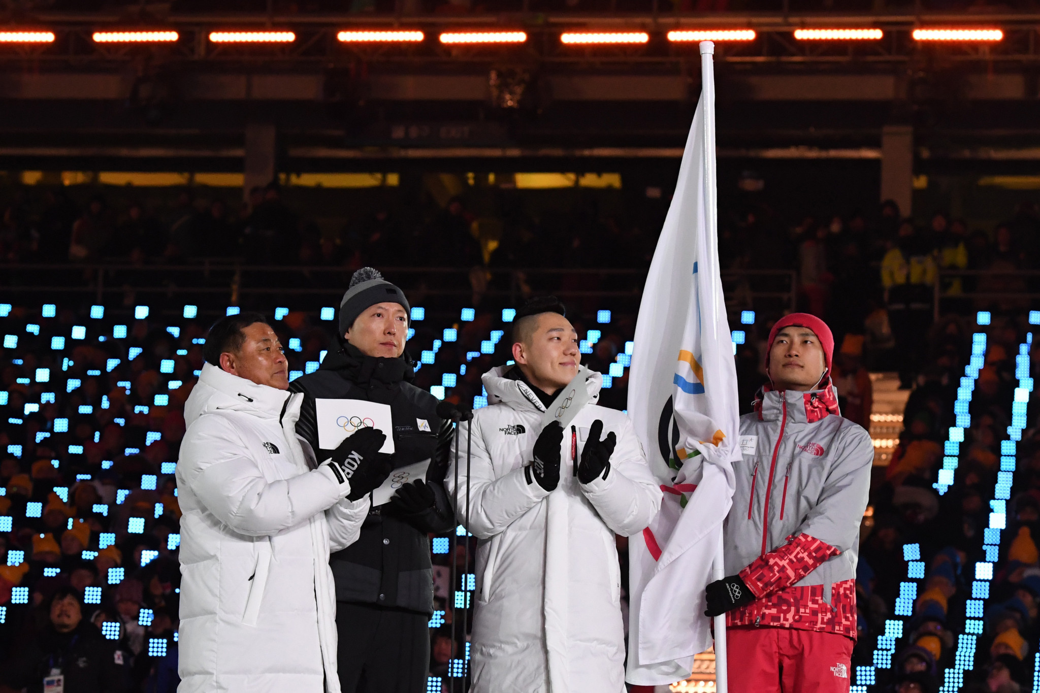 The Olympic Oath is taken at the Pyeongchang 2018 Opening Ceremony ©Getty Images
