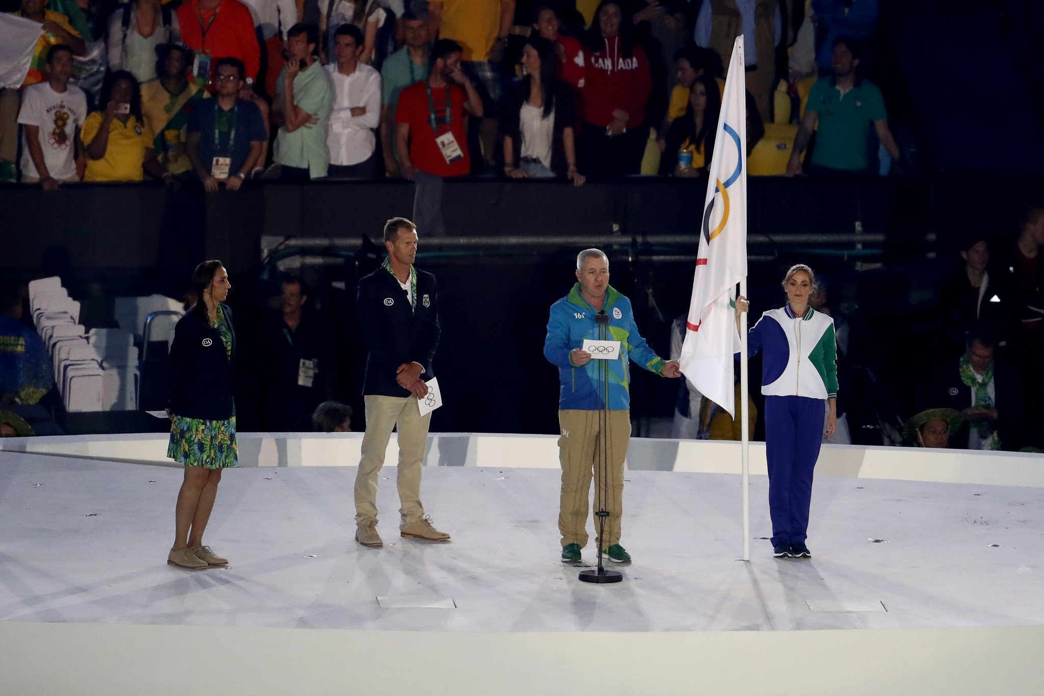 The Olympic Oath is taken at the Rio 2016 Games ©Getty Images