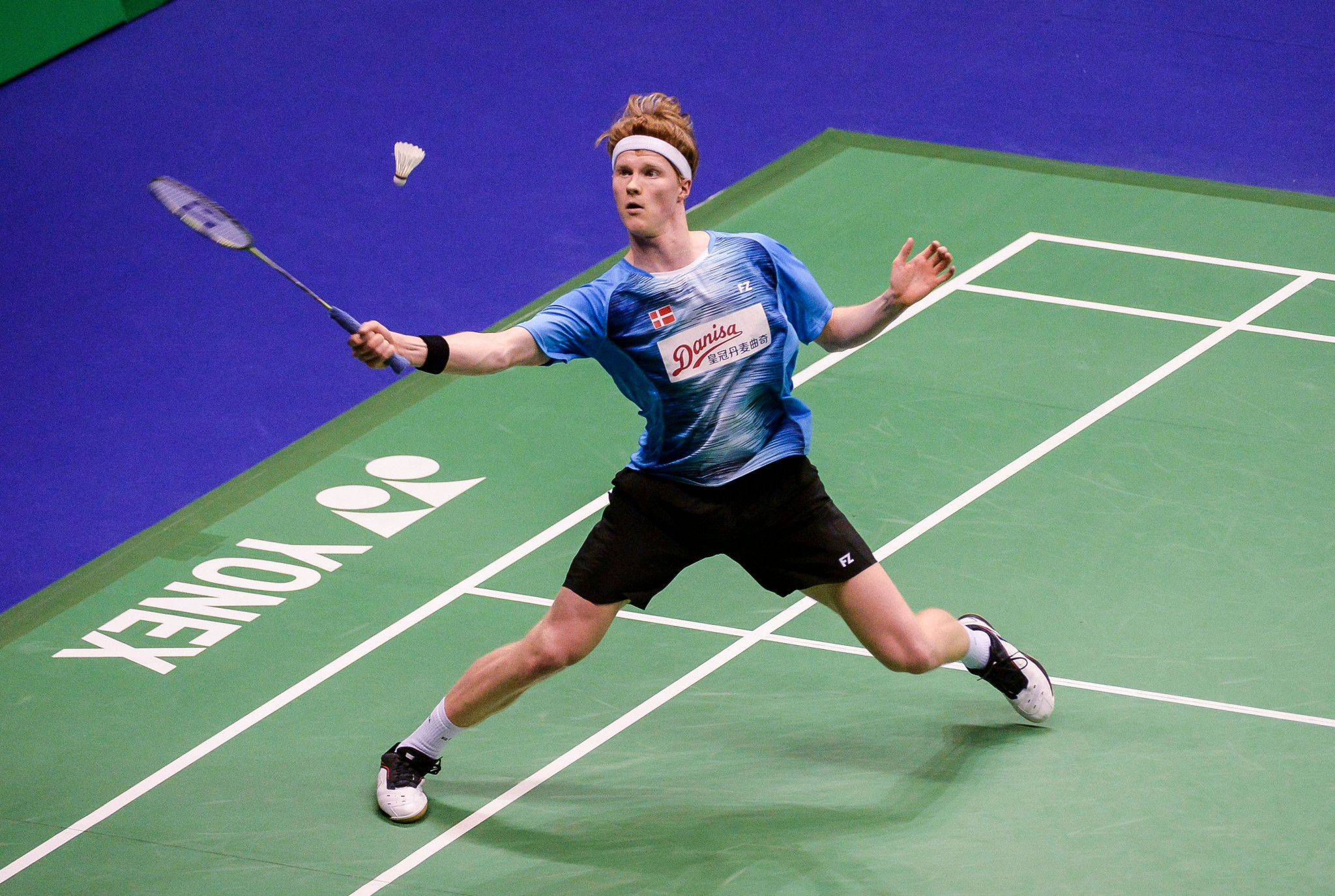 Anders Antonsen came from behind to win his match ©Getty Images