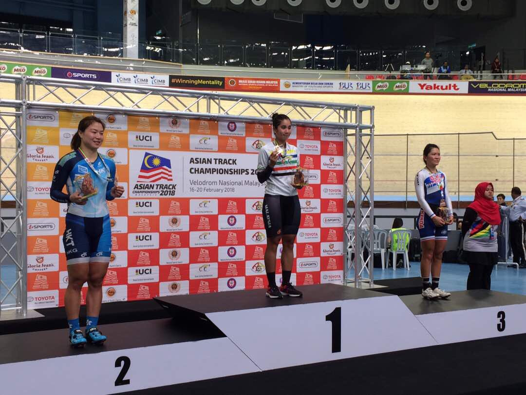 Home favourite earns points race gold on opening day of Asian Track Cycling Championships 