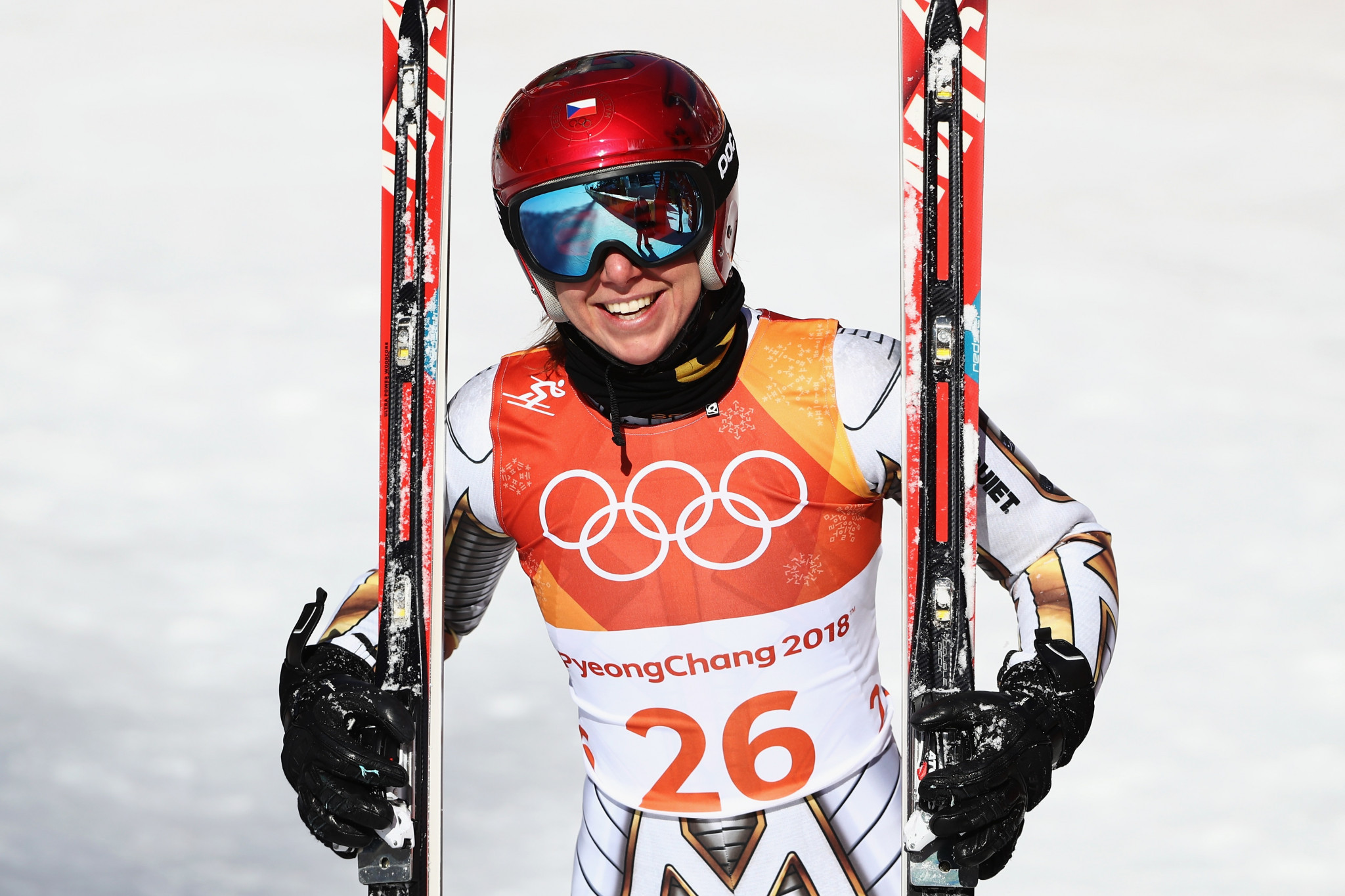 Snowboard specialist defies all odds to deny Veith defence of women's super-G Olympic title at Pyeongchang 2018