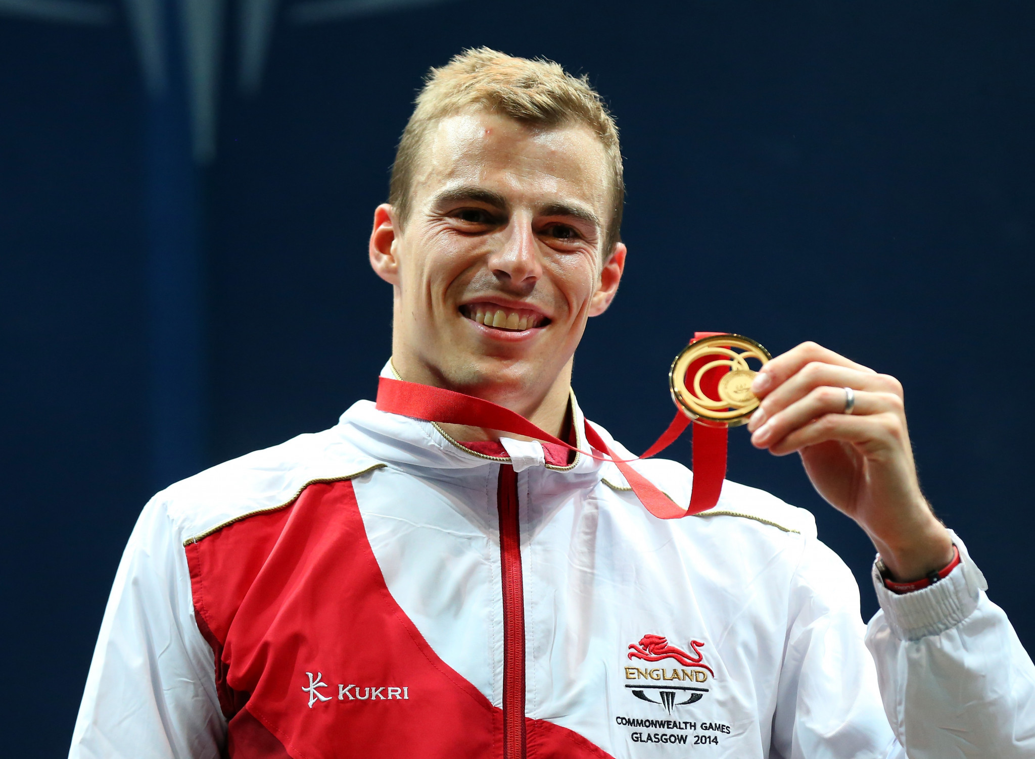Nick Matthew, pictured with singles Commonwealth Games gold at Glasgow 2014, has been selected by Team England for Gold Coast 2018 ©Getty Images
