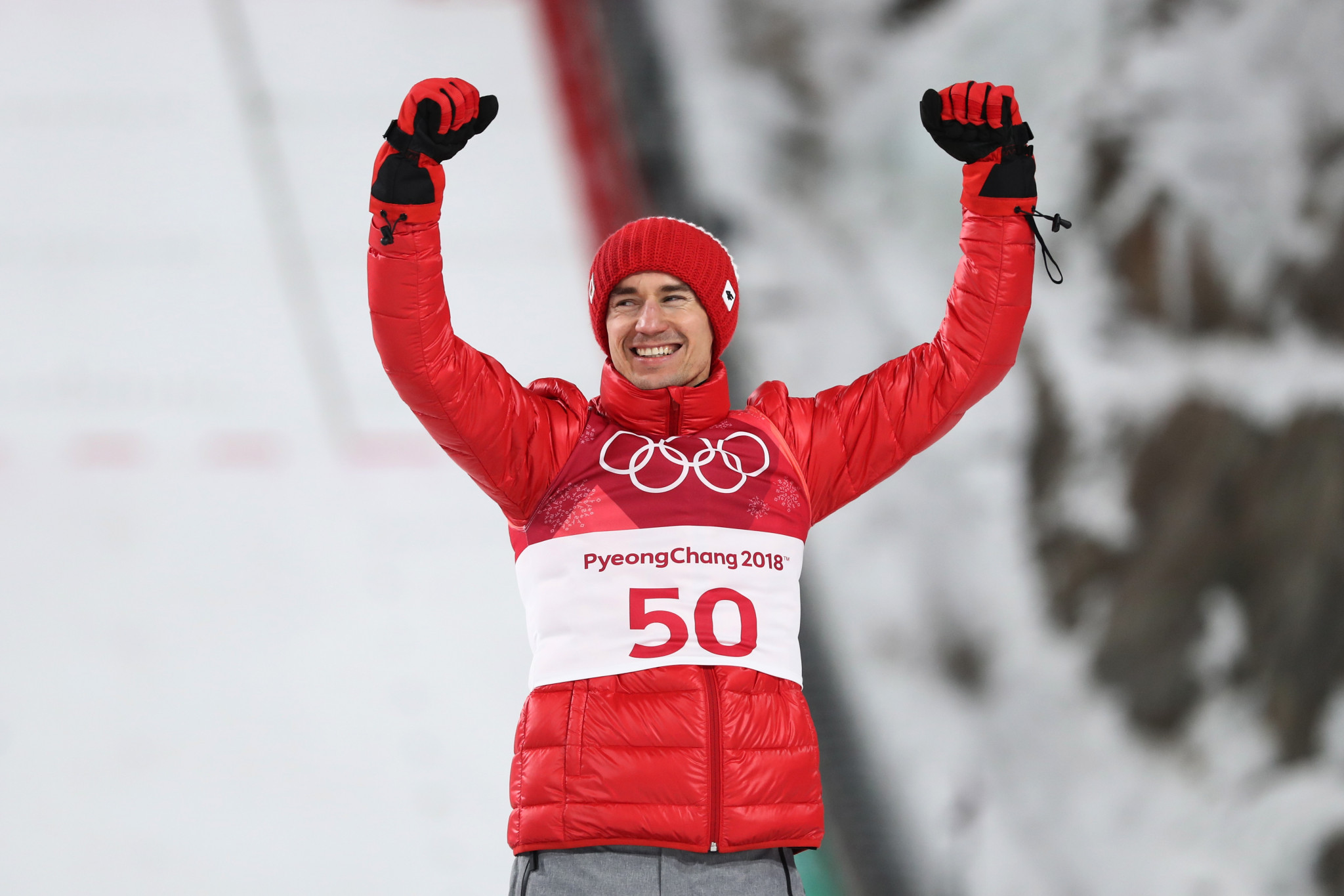 Poland's Stoch successfully defends Olympic ski jumping crown at Pyeongchang 2018