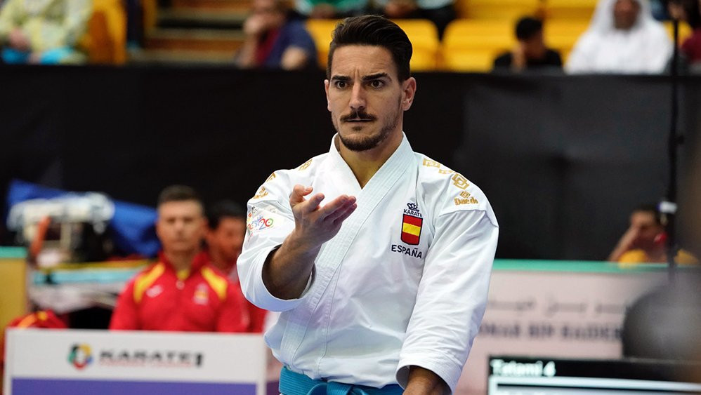 Spain's Damian Quintero has reached the final of the men's Kata at the Karate 1- Premier League in Dubai ©WKF
