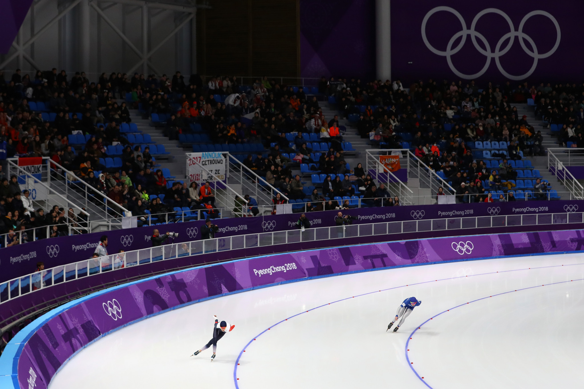 The Gangneung Oval, the speed skating host, is among three venues where legacy plans are not yet in place ©Getty Images