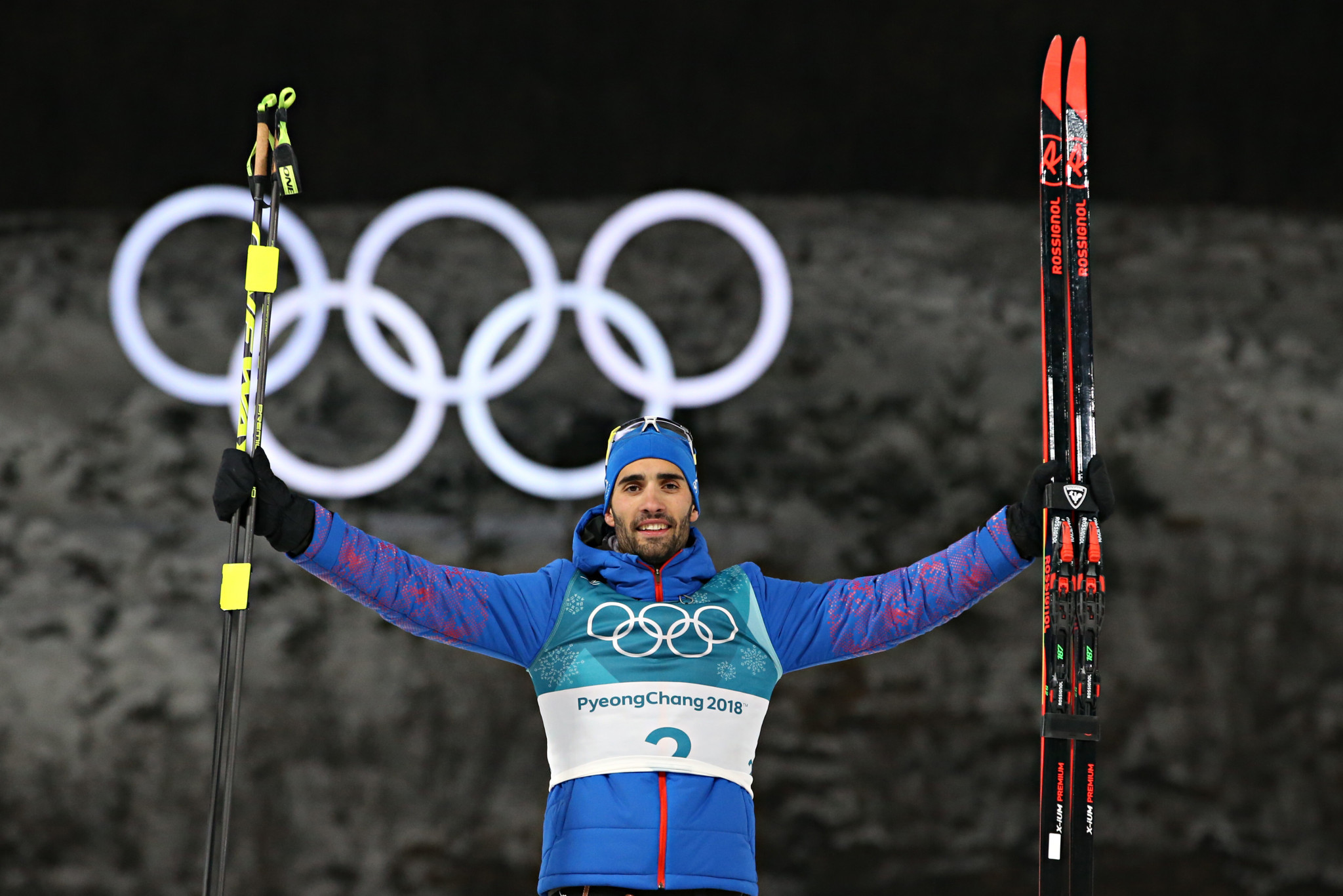 Martin Fourcade has now won four Olympic gold medals, a French record ©Getty Images