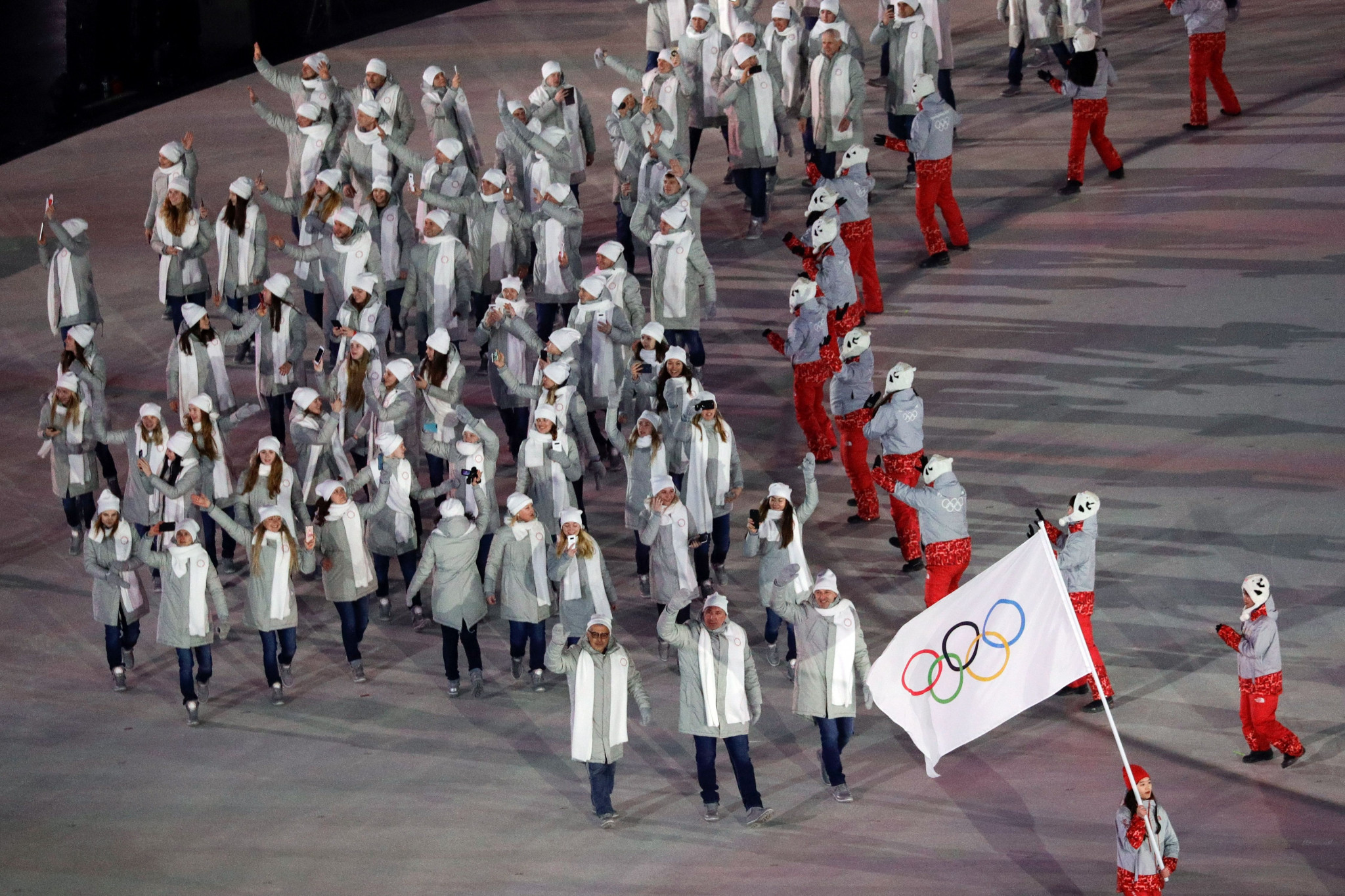 Russian athletes participated neutrally at the Opening Ceremony but are still hoping for the suspension to be lifted before the Closing Ceremony ©Getty Images