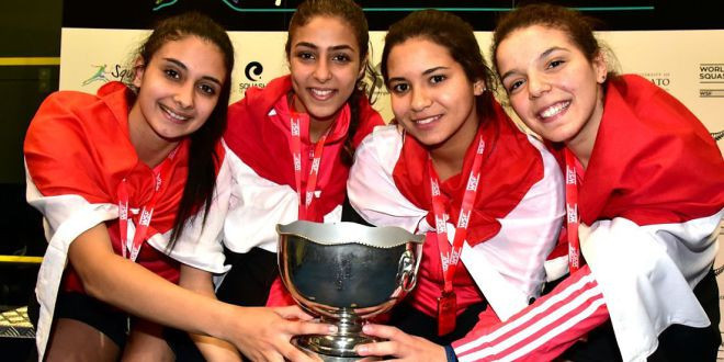 Egypt won the last WSF women's junior team tournament ©World Squash