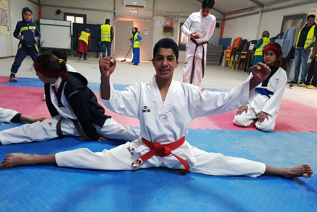 The THF Taekwondo Academy was built to help improve the lives of children in the Azraq Refugee Camp ©THF
