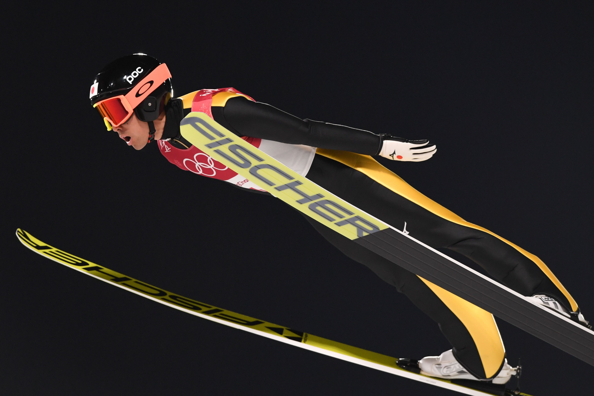 Japan's Akito Watabe won the ski jumping segment, but finished fifth overall ©Getty Images