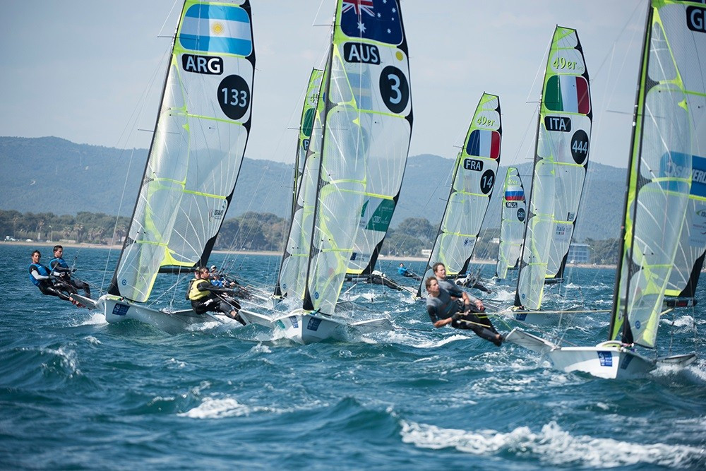 New Zealand's Peter Burling and Blair Tuke have a comfortable lead in the men's 49er competition