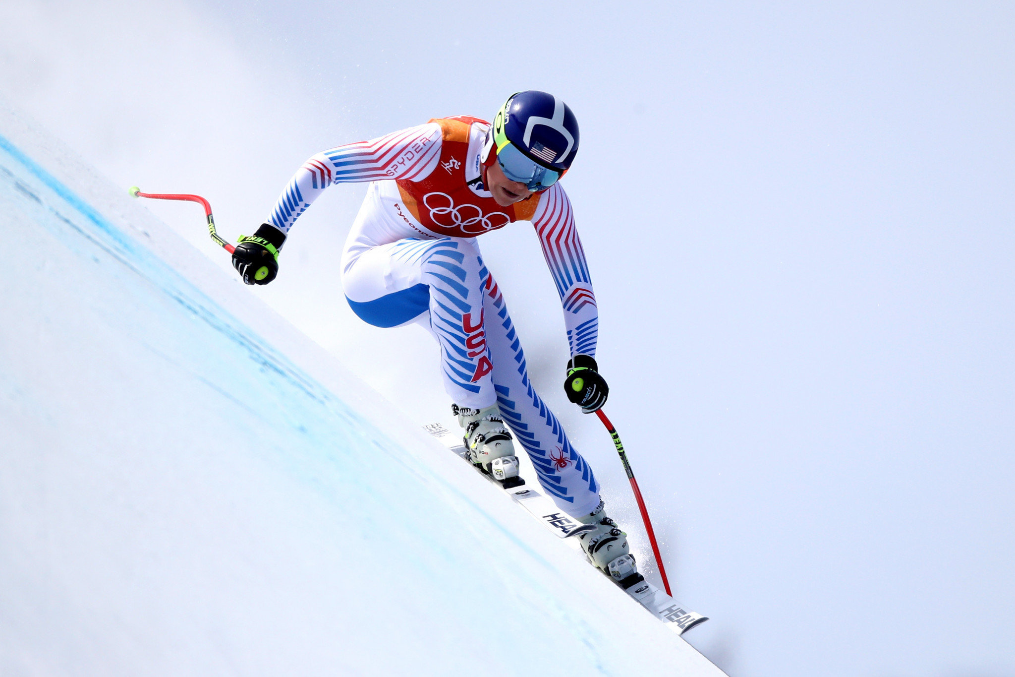 American Lindsey Vonn had to settle for the bronze medal in what is likely to be her last Olympic downhill race ©Getty Images
