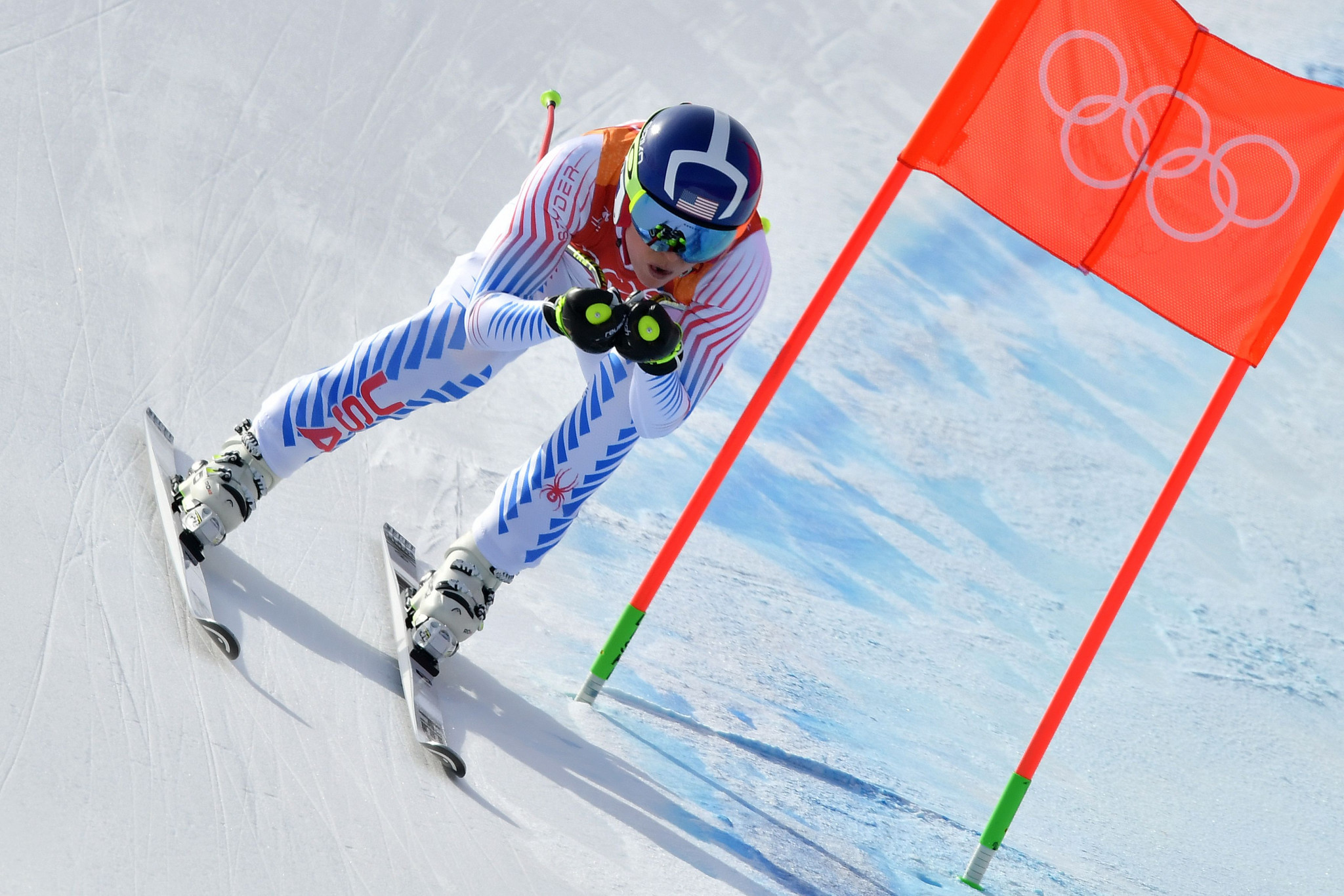 Lindsey Vonn of the US took bronze in what is expected to be her last Olympic race ©Getty Images