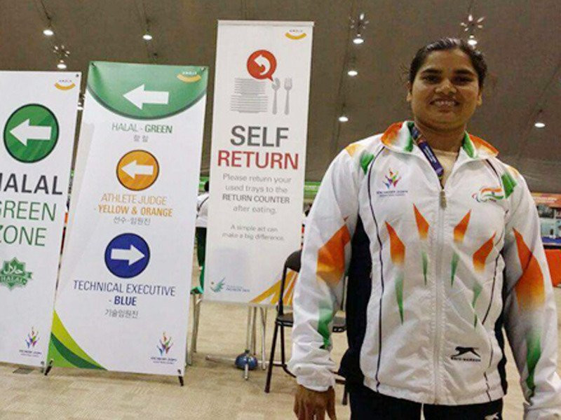 Sakina Khatun has been competing at the World Para Powerlifting World Cup in Dubai this week ©Twitter