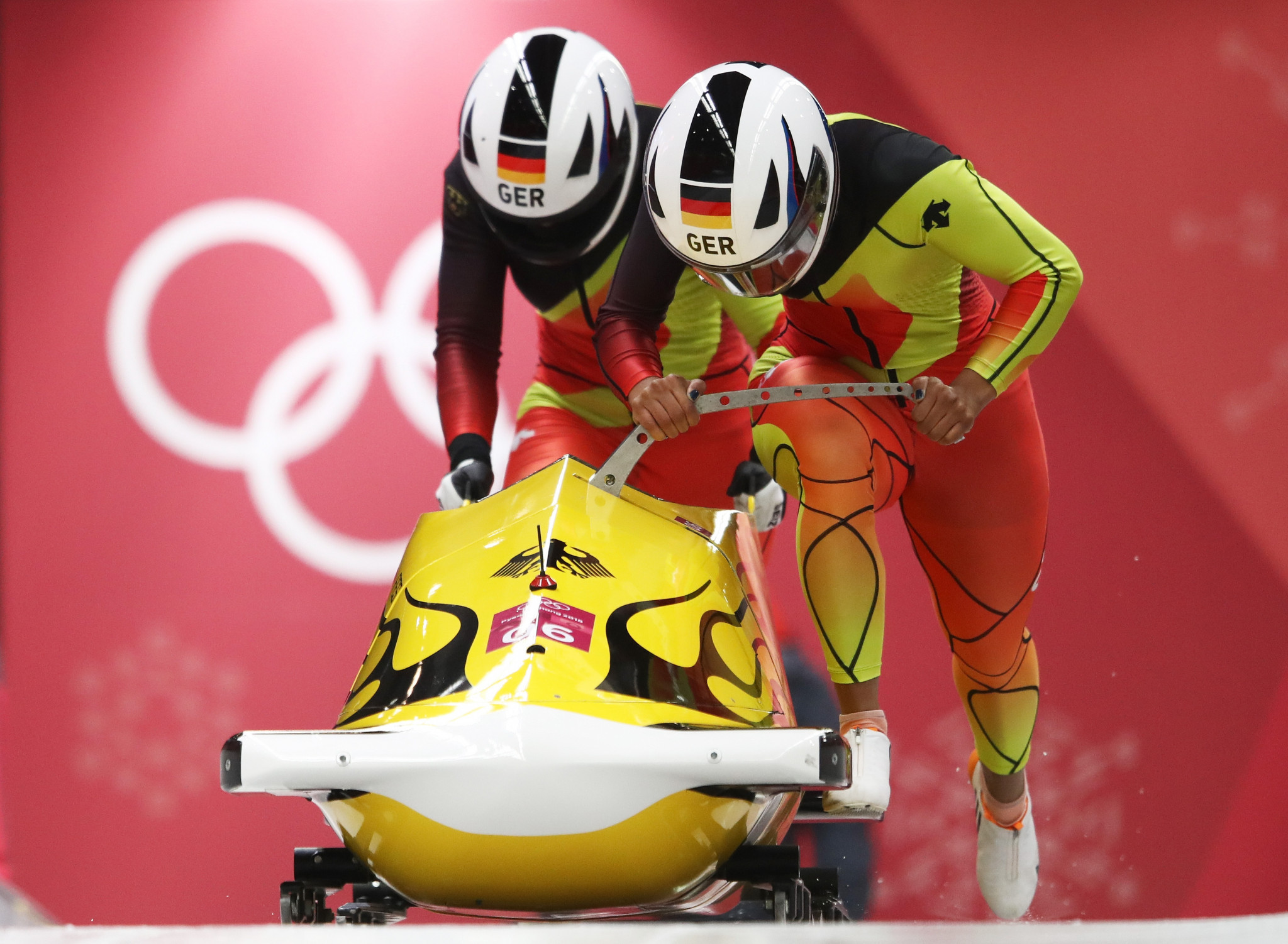 Lisa Buckwitz and Mariama Jamanka won the women's bobsleigh event ©Getty Images