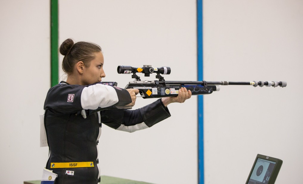 Olga Stepanova has won three medals in two days at the European Shooting Championships ©Flickr
