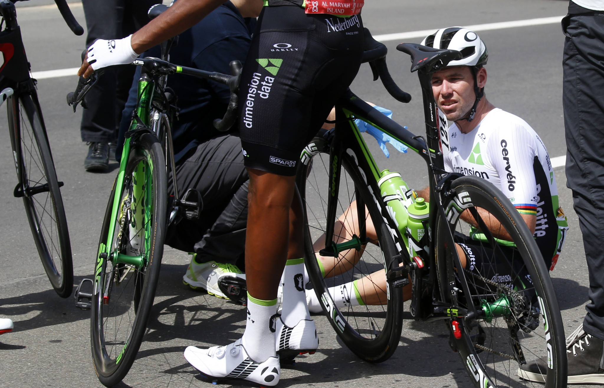 Mark Cavendish was forced to abandon after a crash ©Getty Images