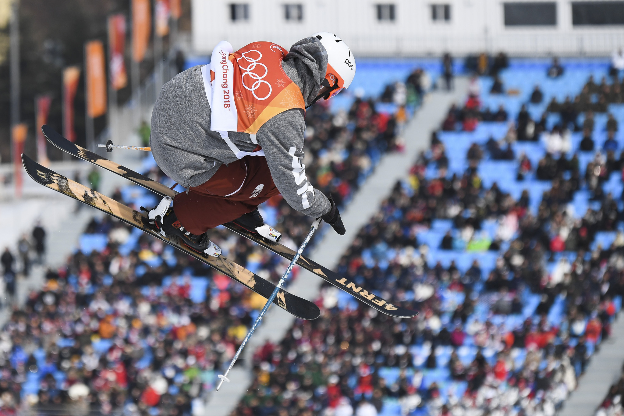Alex Ferreira’s third-run score of 96.40 points earned him the silver medal ©Getty Images