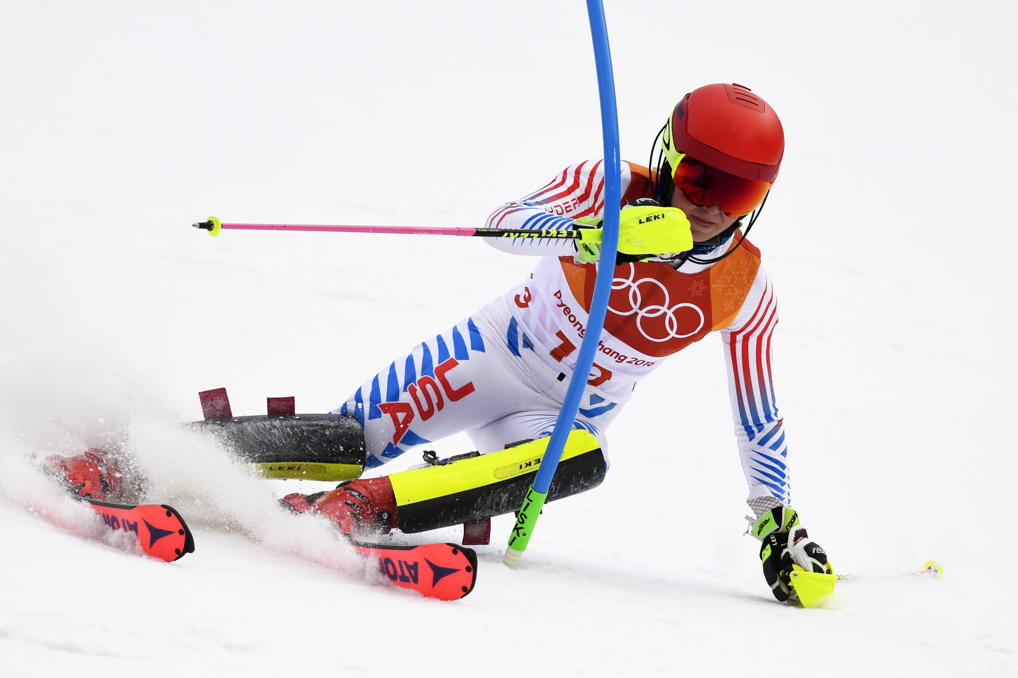 The United States' Mikaela Shiffrin added Alpine combined silver to her giant slalom gold ©Getty Images