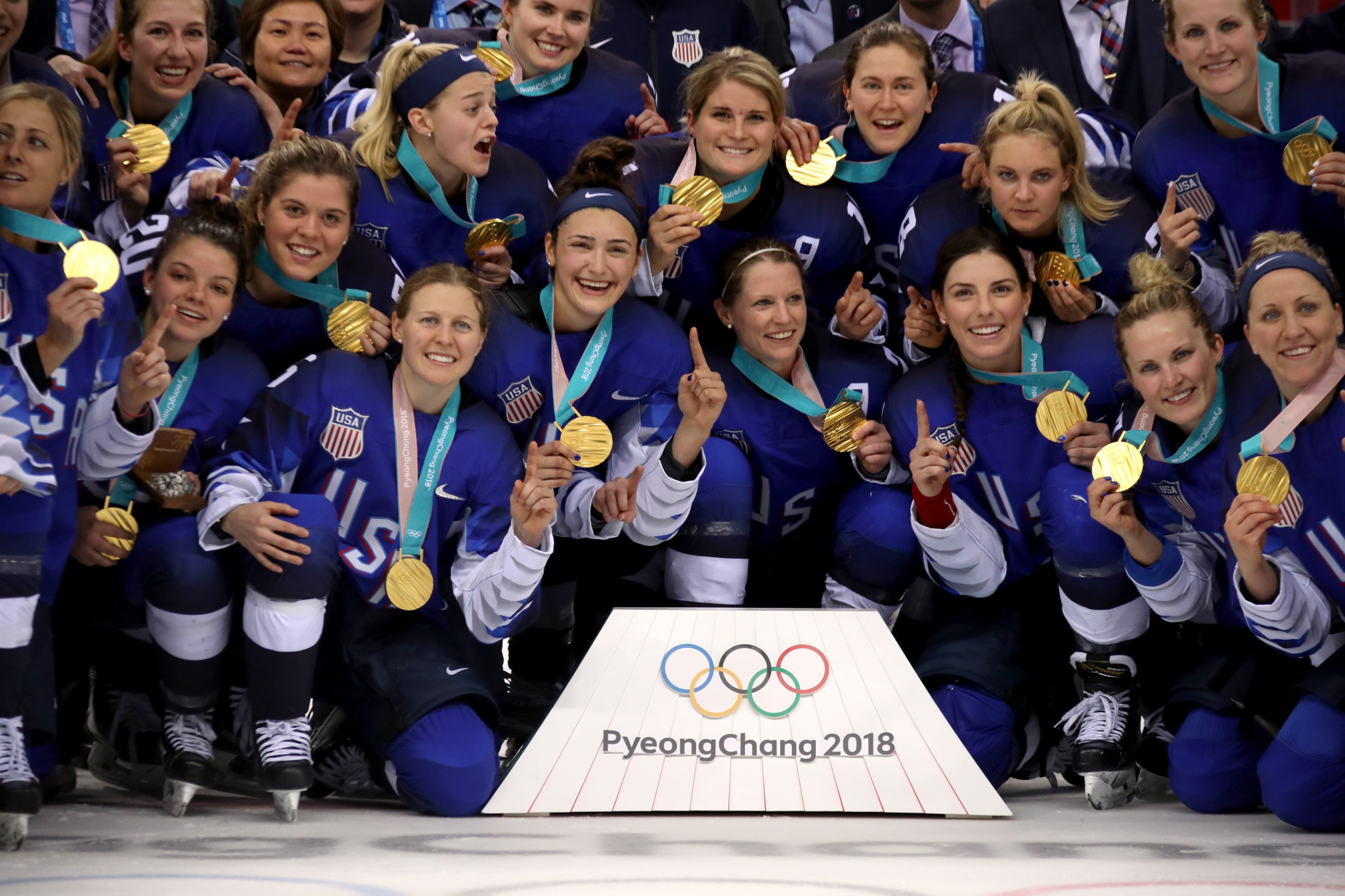 The United States had not won the women's ice hockey gold medal since the inaugural tournament at Nagano 1998 ©Getty Images