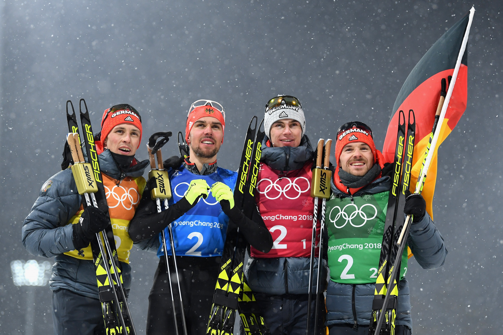Germany won their first Nordic combined team Olympic gold medal for 30 years today to make it a clean sweep of victories in the sport at Pyeongchang 2018 ©Getty Images