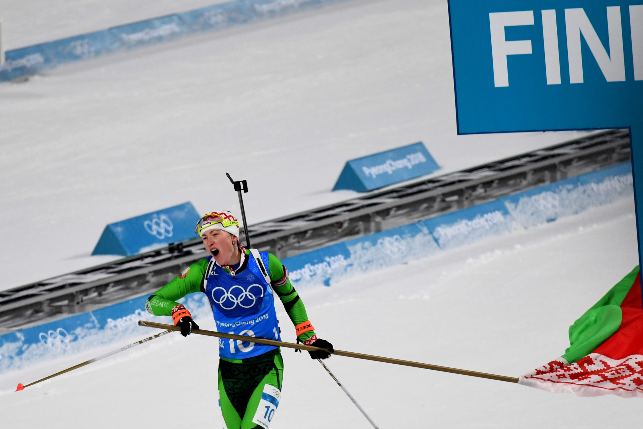 Domracheva secures women's biathlon relay gold for Belarus at Pyeongchang 2018
