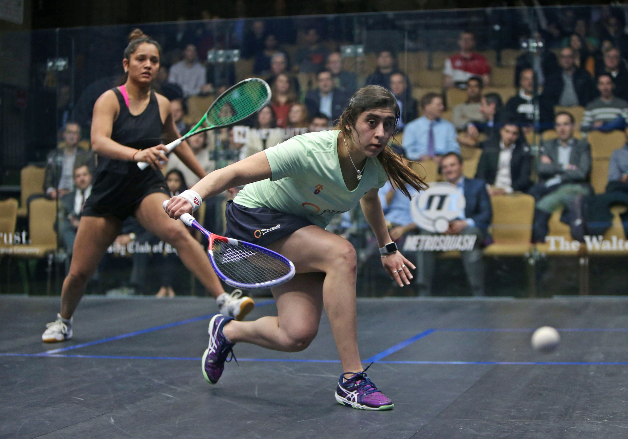Nour El Sherbini eased into the second round of the Windy City Open ©PSA