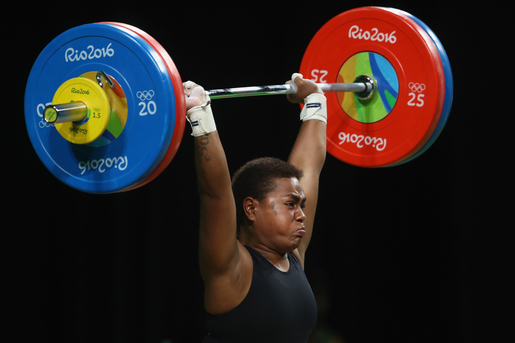 Apolonia Vaivai claimed Fiji's only medal at Glasgow 2014 ©Getty Images