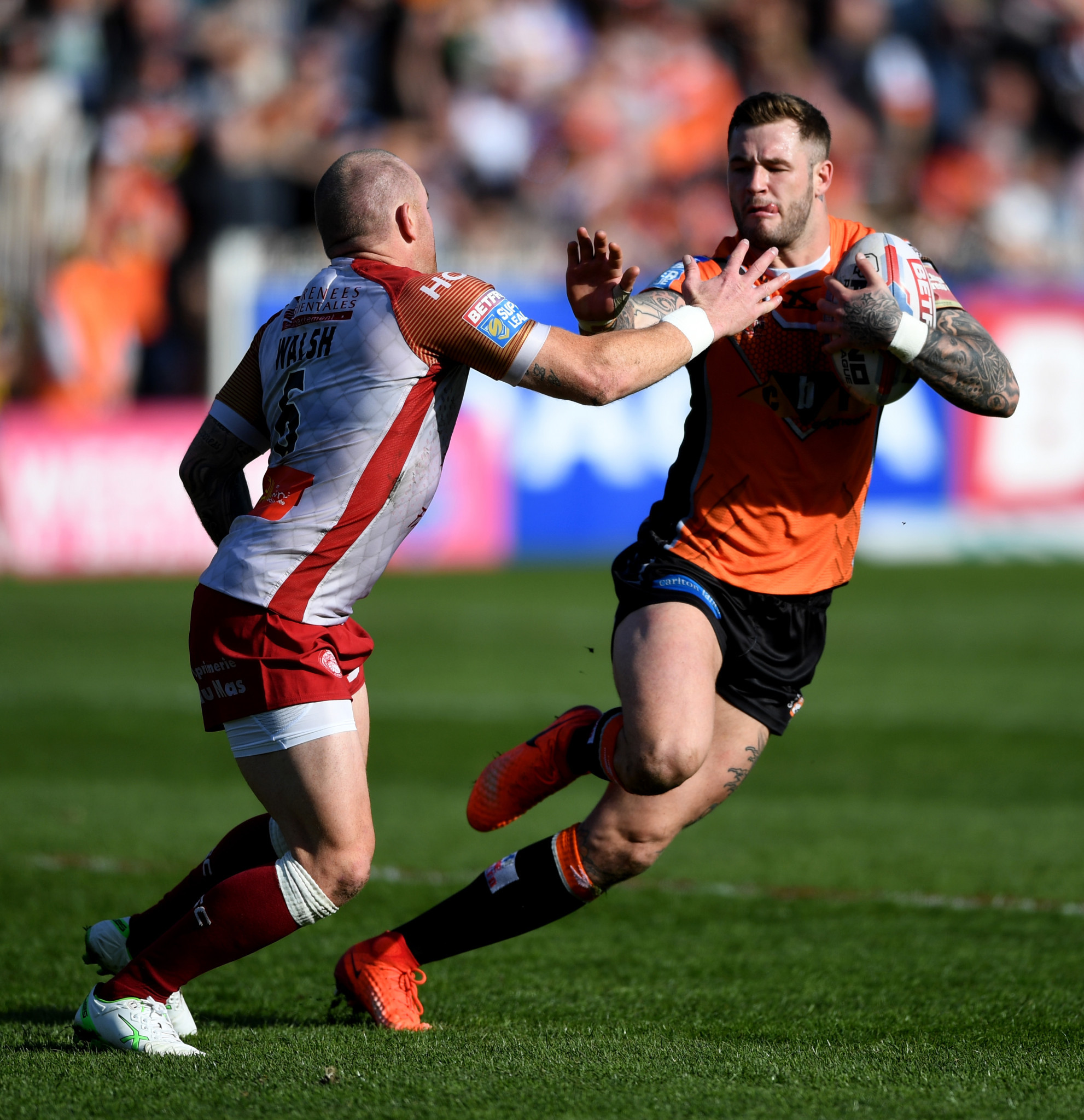 It has emerged that Zak Hardaker, who is awaiting punishment from UKAD following a positive test for cocaine, has been released by his rugby league club, Castleford Tigers ©Getty Images
