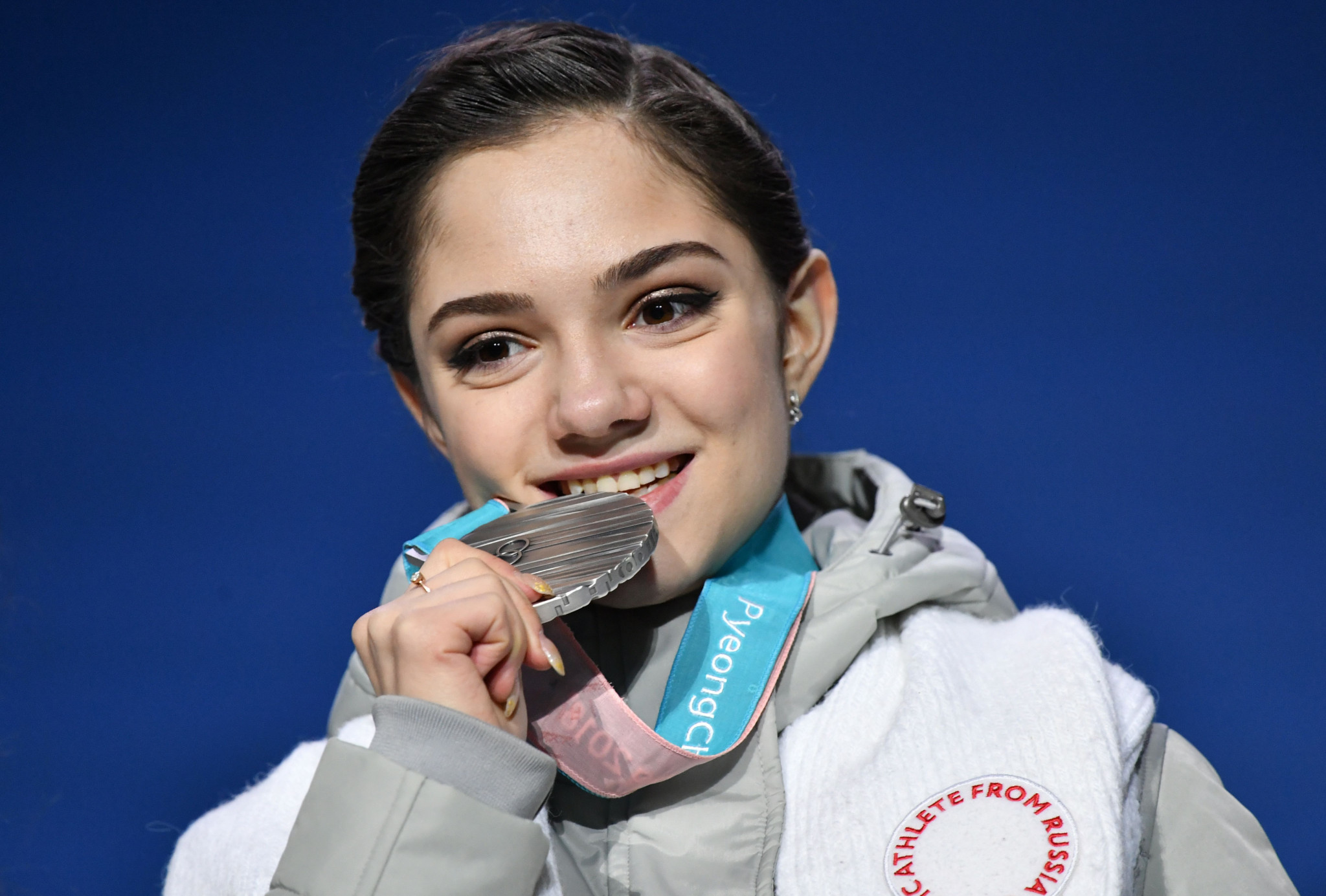 Russia's Olympic skating silver medallist Evgenia Medvedeva appeared at the IOC Executive Board meeting to appeal for her country to be allowed to march under its own flag at the Closing Ceremony of Pyeongchang 2018 ©Getty Images