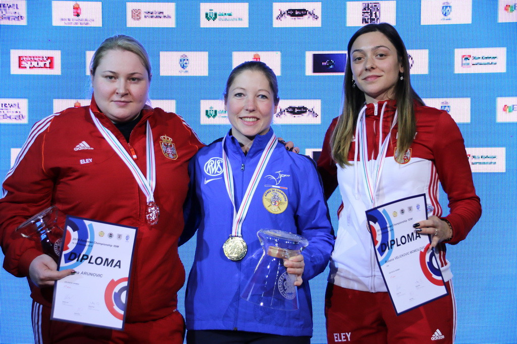 The women's air pistol final proved the highlight of the penultimate day ©ESC