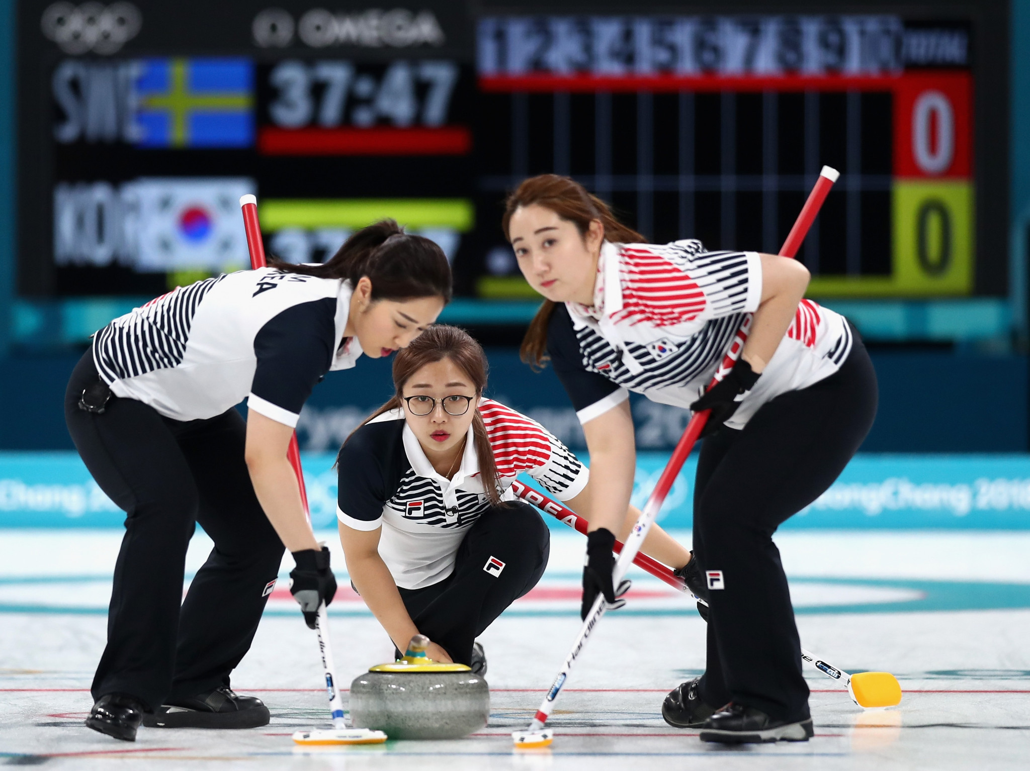 South Korea's silver was the country's first-ever Olympic medal in curling ©Getty Images