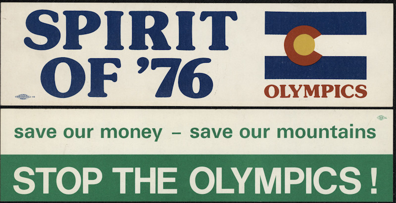 Denver won a bid to host the 1976 Winter Olympics but then gave them up following a referendum over funding ©Colorado History 
