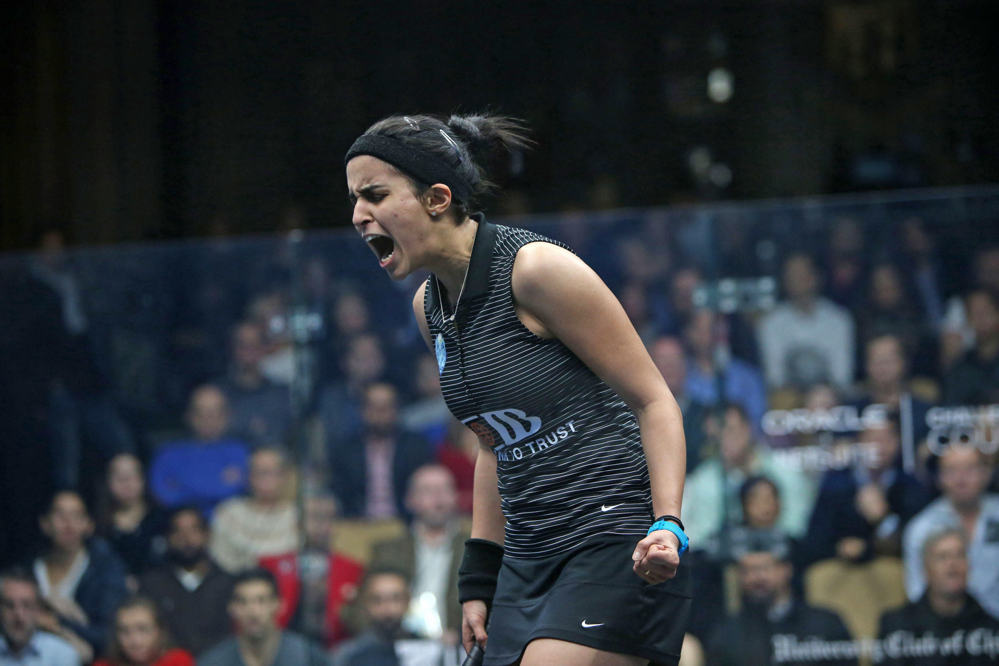 Egypt's Nour El Tayeb saved four match points against Wales' Tesni Evans after admitting she was struggling before reaching the quarter-final of the Windy City Open ©PSA