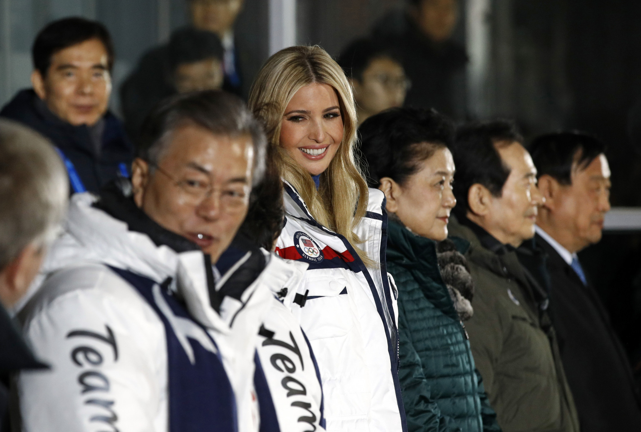 South Korea's President Moon Jae-in, left, and US President's daughter and White House adviser Ivanka Trump ©Getty Images