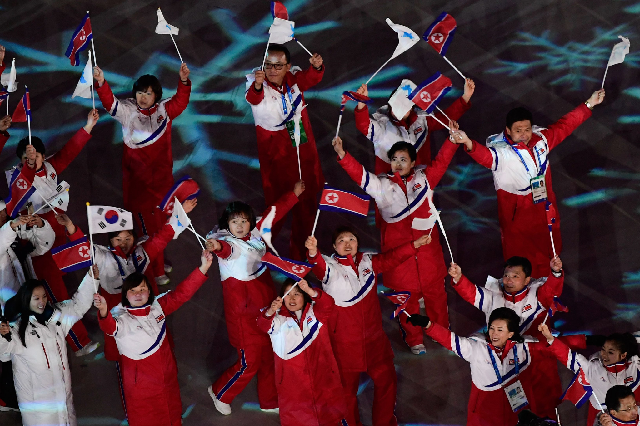 North Korea marched alongside the South at the Closing Ceremony ©Getty Images