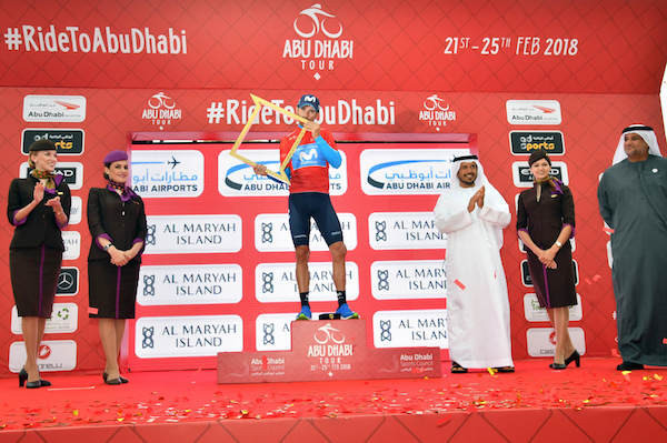 Alejandro Valverde's stage five victory handed him the overall title in Abu Dhabi ©Abu Dhabi Tour