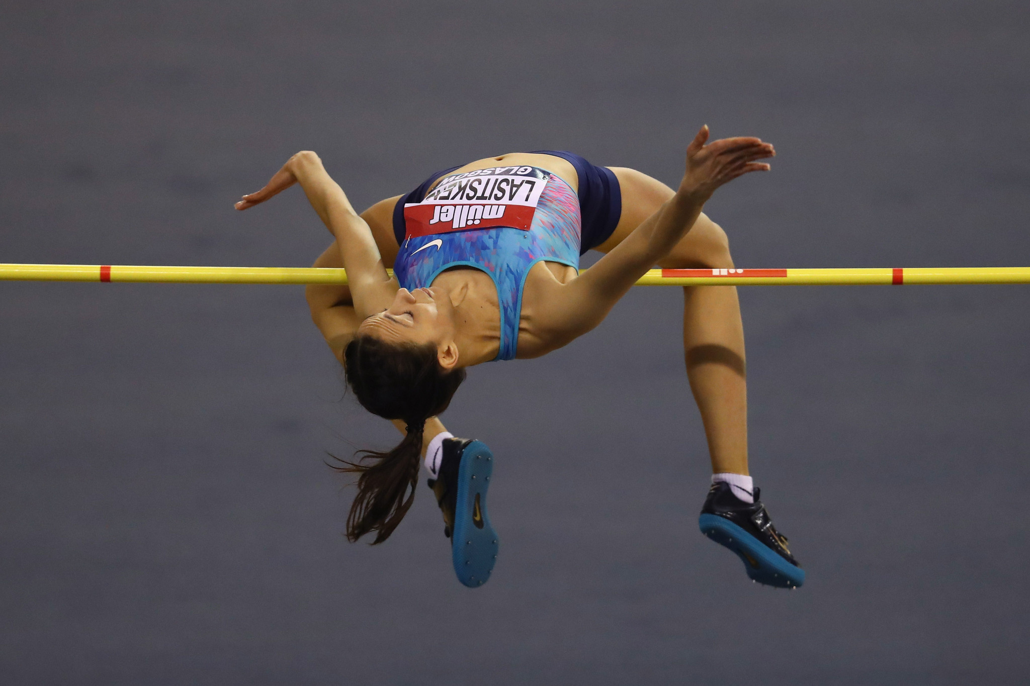 Russia's Mariya Lasitskene, competing as an Authorised Neutral Athlete, won the high jump at the IAAF World Indoor Tour event in Glasgow to continue her recent excellent form ©Getty Images 