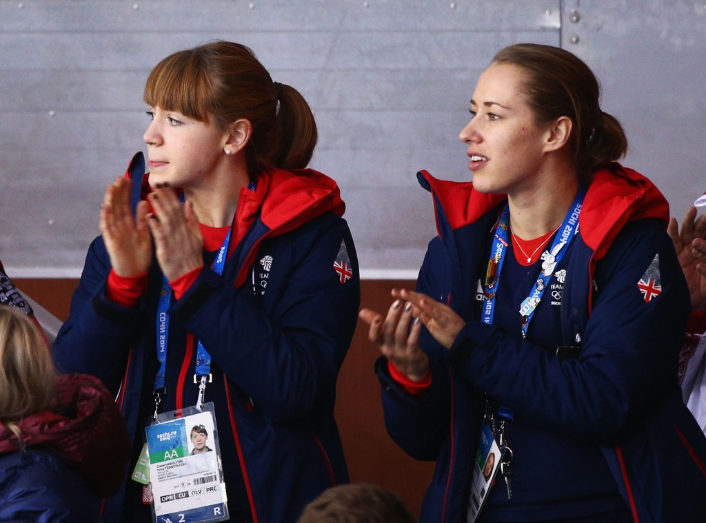 British curler Claire Hamilton, left, is among the ambassadors  ©Getty Images 