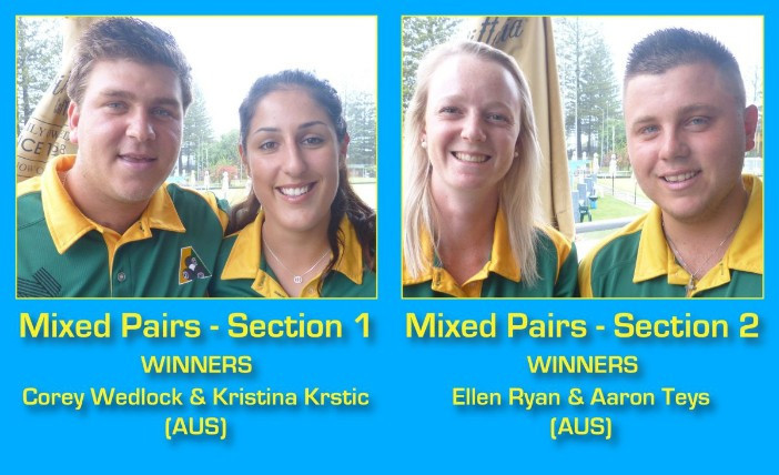 Australia asserted their dominance in the mixed pairs event at Broadbeach ©World Bowls