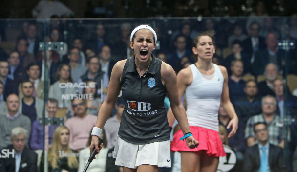 Nour El Tayeb produced a stunning comeback to claim the women's title ©PSA