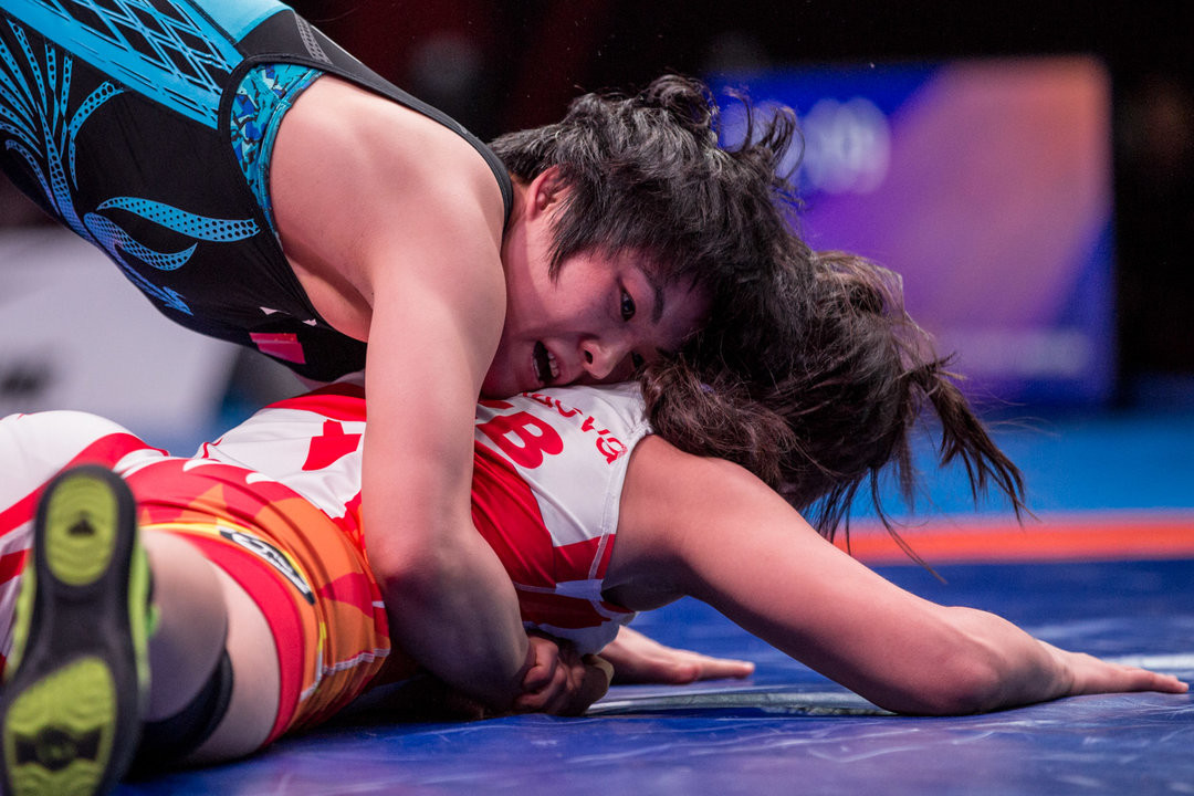 China dominate first day of women's competition at Asian Wrestling Championships