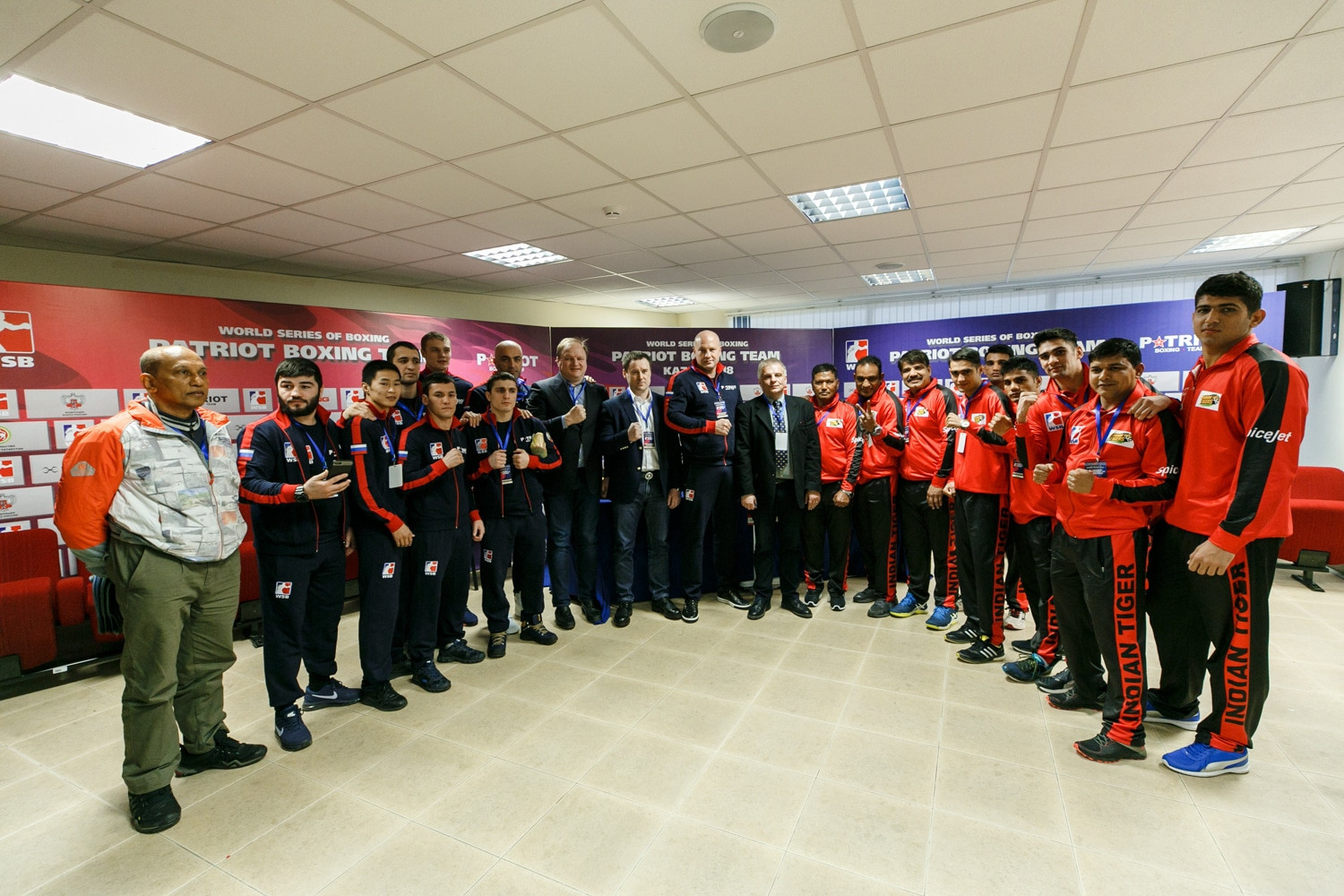The Patriot Boxing Team saw off the Indian Tigers in Kazan ©WSB