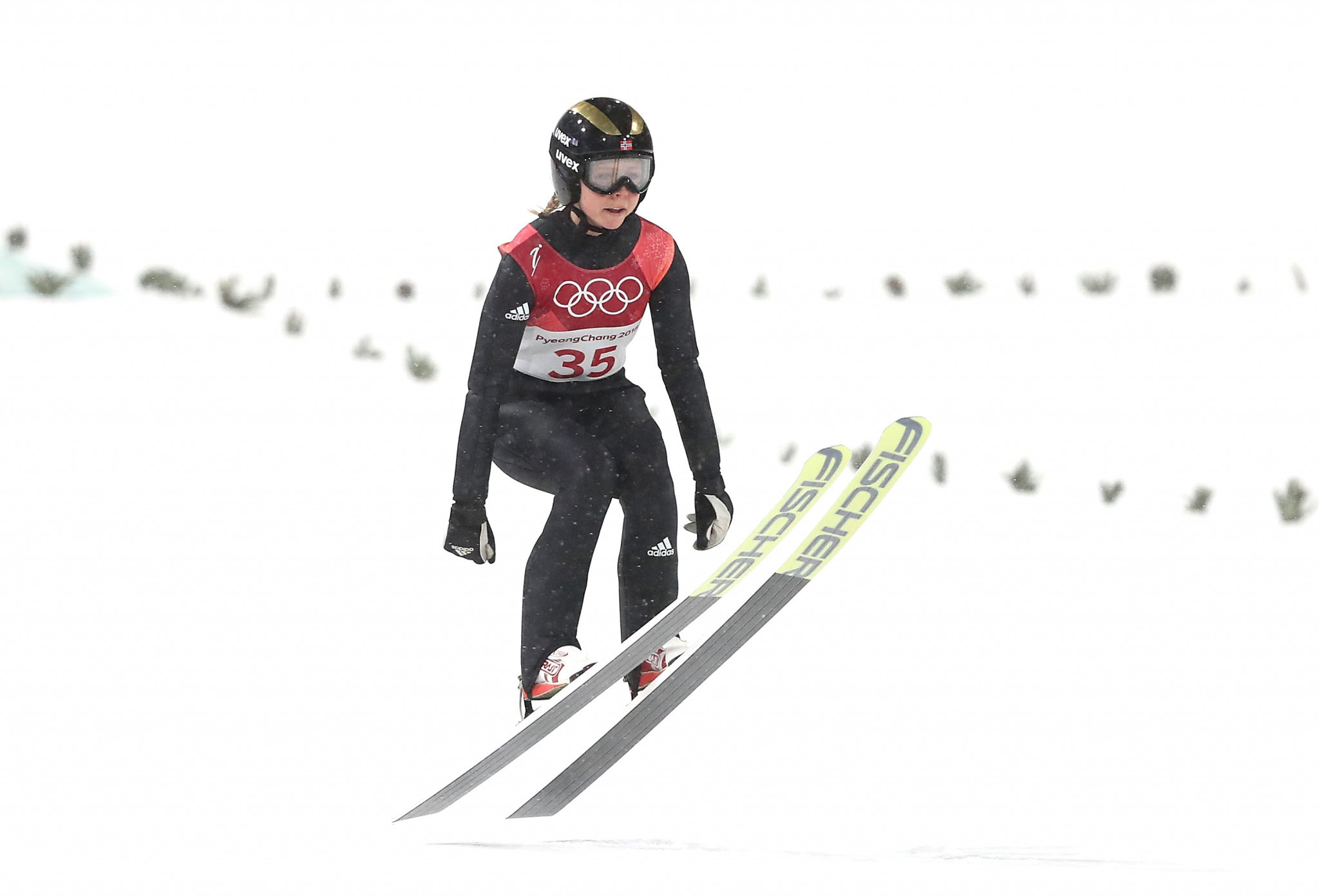 Olympic champion Maren Lundby remains well placed to secure the overall title ©Getty Images