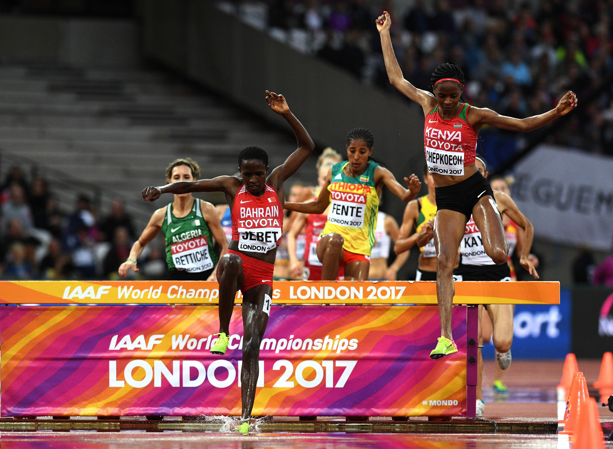 Ruth Jebet pictured competing at the 2017 World Championships in London ©Getty Images