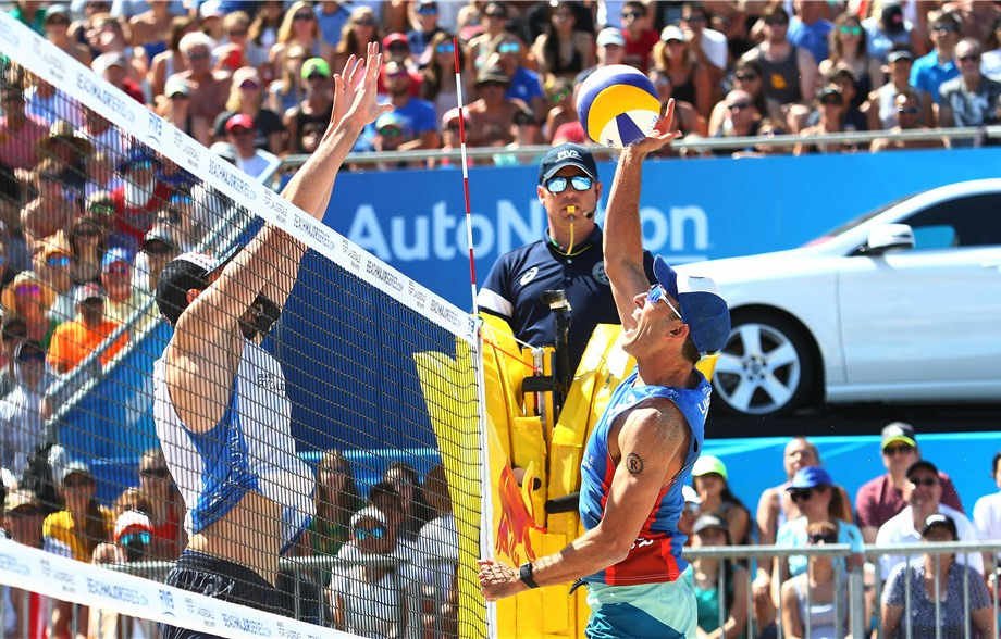 Phil Dalhausser and Nick Lucena finally won a FIVB World Tour title on their home beach ©FIVB