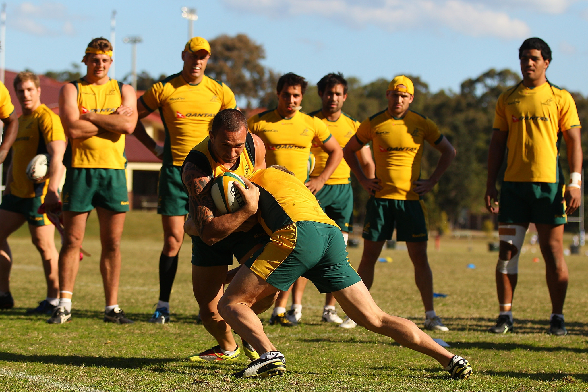 The Australian rugby union team have previously used the school's facilities for training ©Getty Images