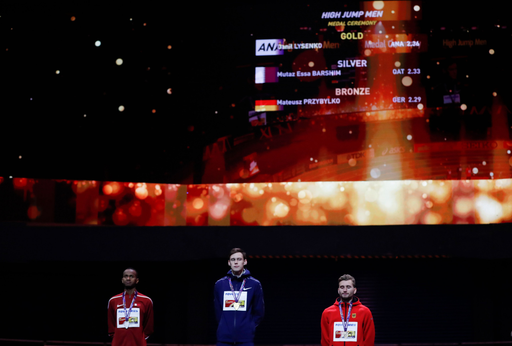 Danil Lysenko was among Russians to win gold under the Authorised Neutral Athlete banner at the World Indoor Championships in Birmingham last week ©Getty Images